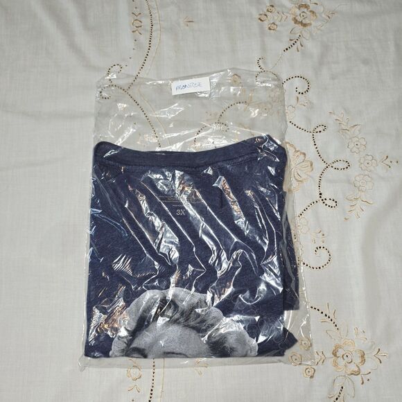 Marilyn Monroe Ladies 3XL Blue Tee Shirt Beautiful Graphics & Sparkly Letters - Picture 5 of 5